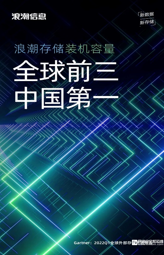 浪潮存儲裝機容量全球前三、中國第一